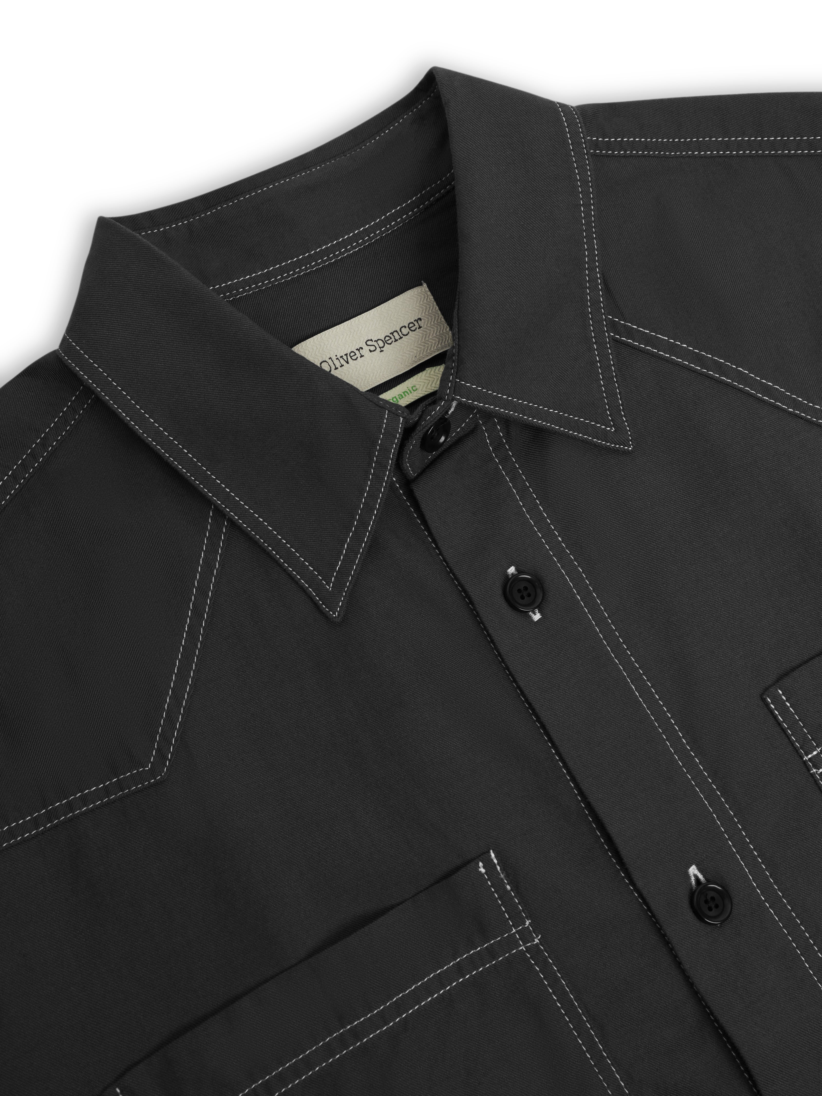 Quito Short Sleeve Shirt Donelly Charcoal - Image 5