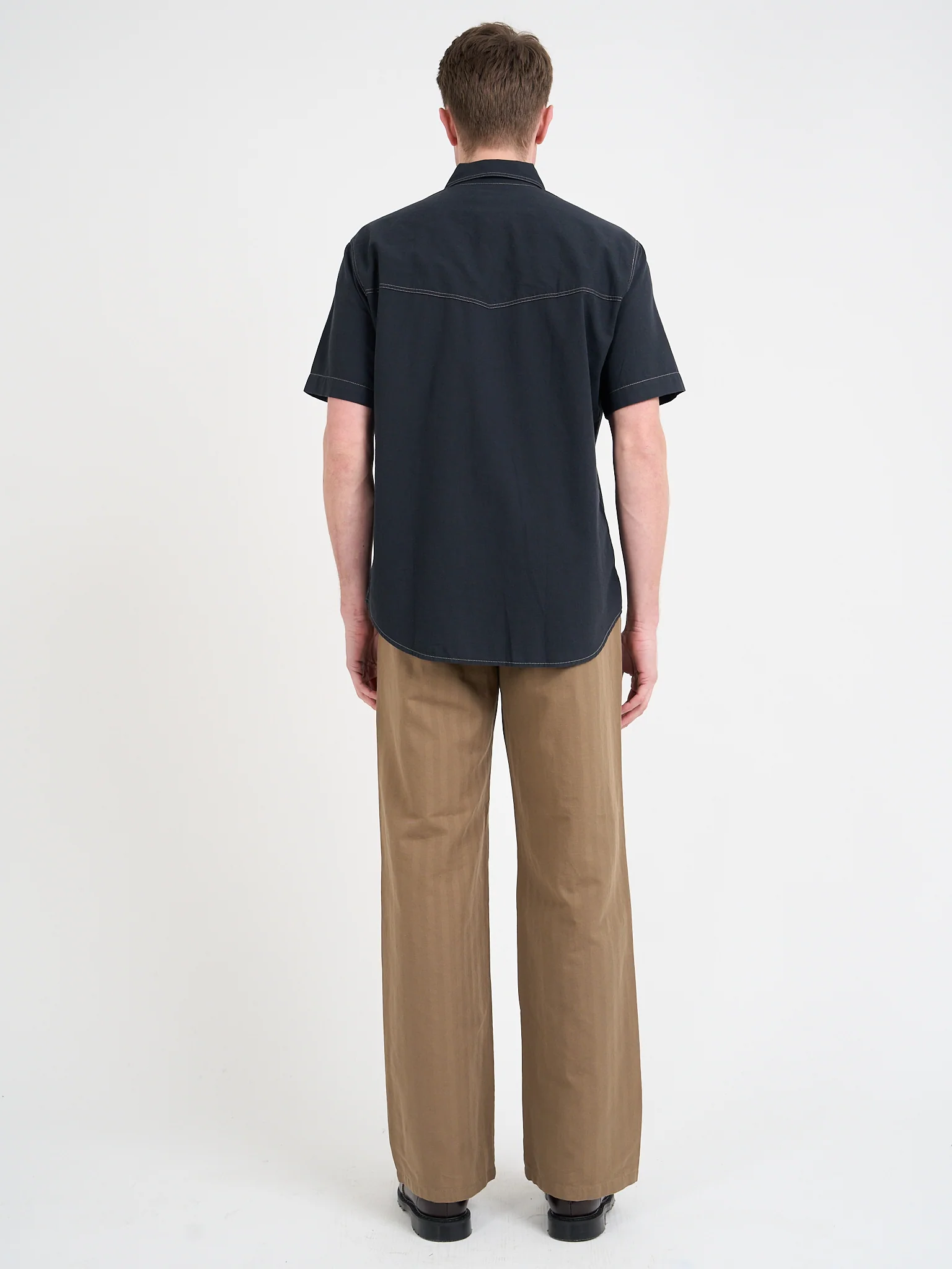 Quito Short Sleeve Shirt Donelly Charcoal - Image 8