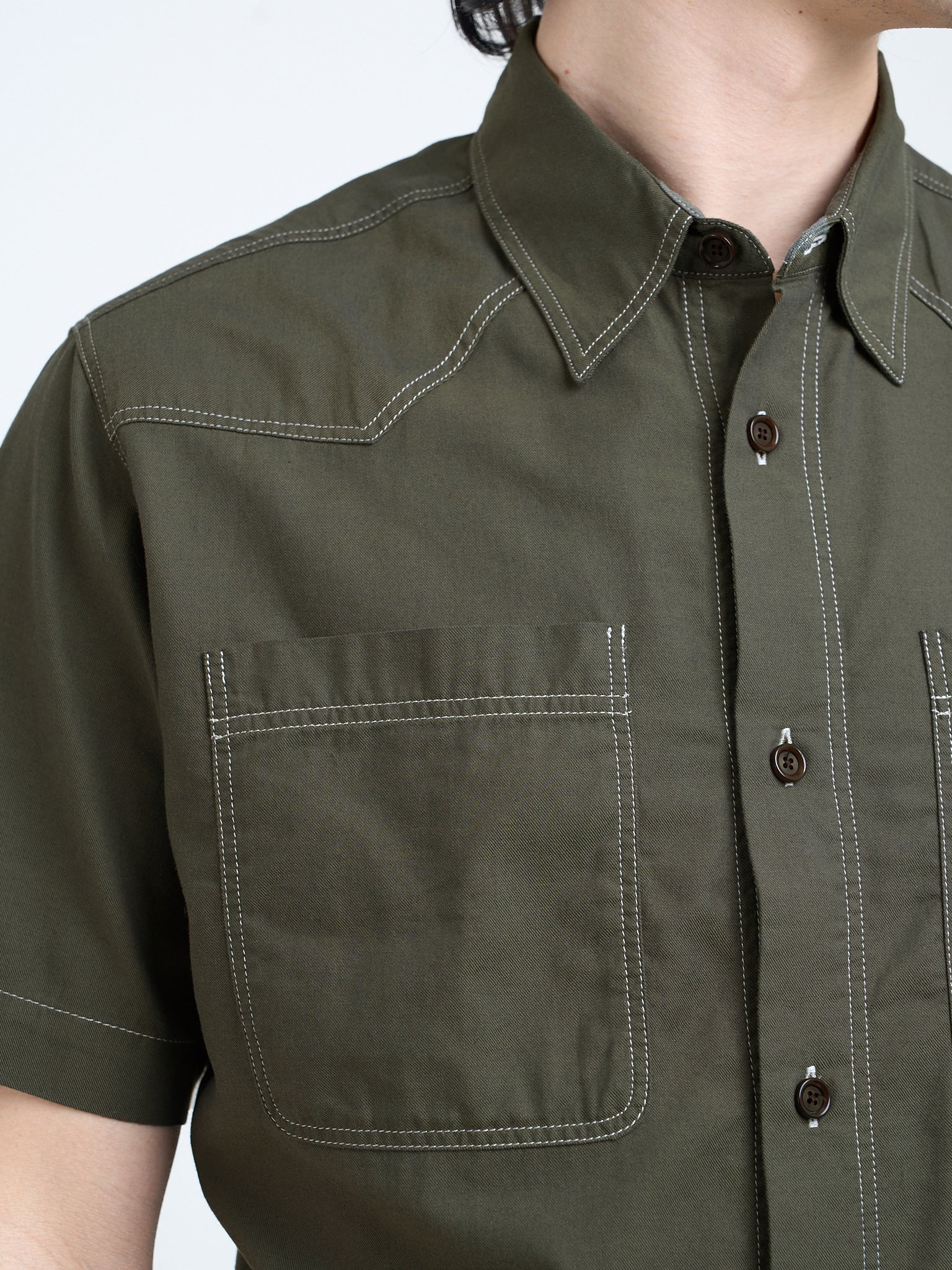 Quito Short Sleeve Shirt Donelly Green - Image 4