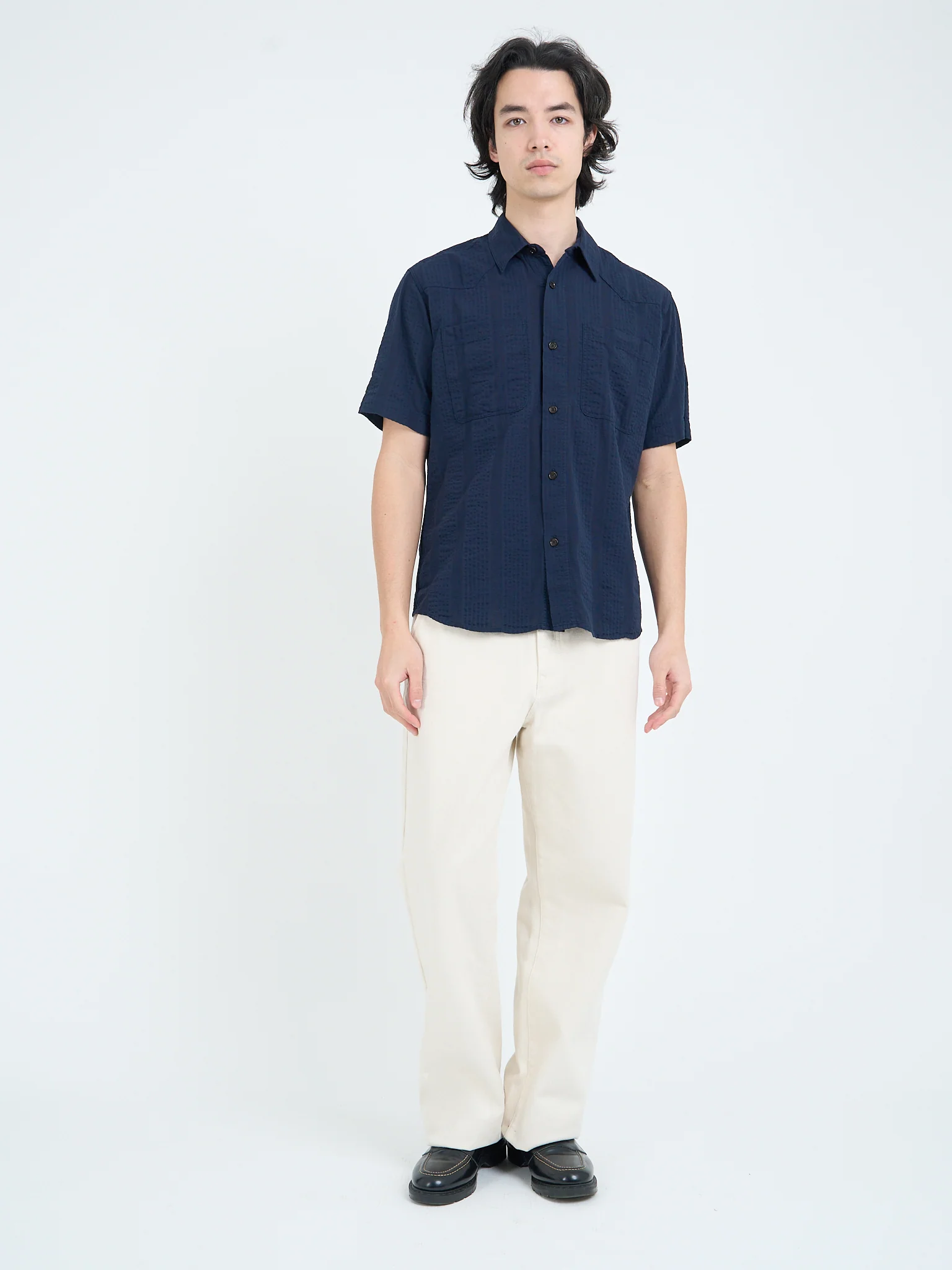 Quito Short Sleeve Shirt Phaidon Navy - Image 7