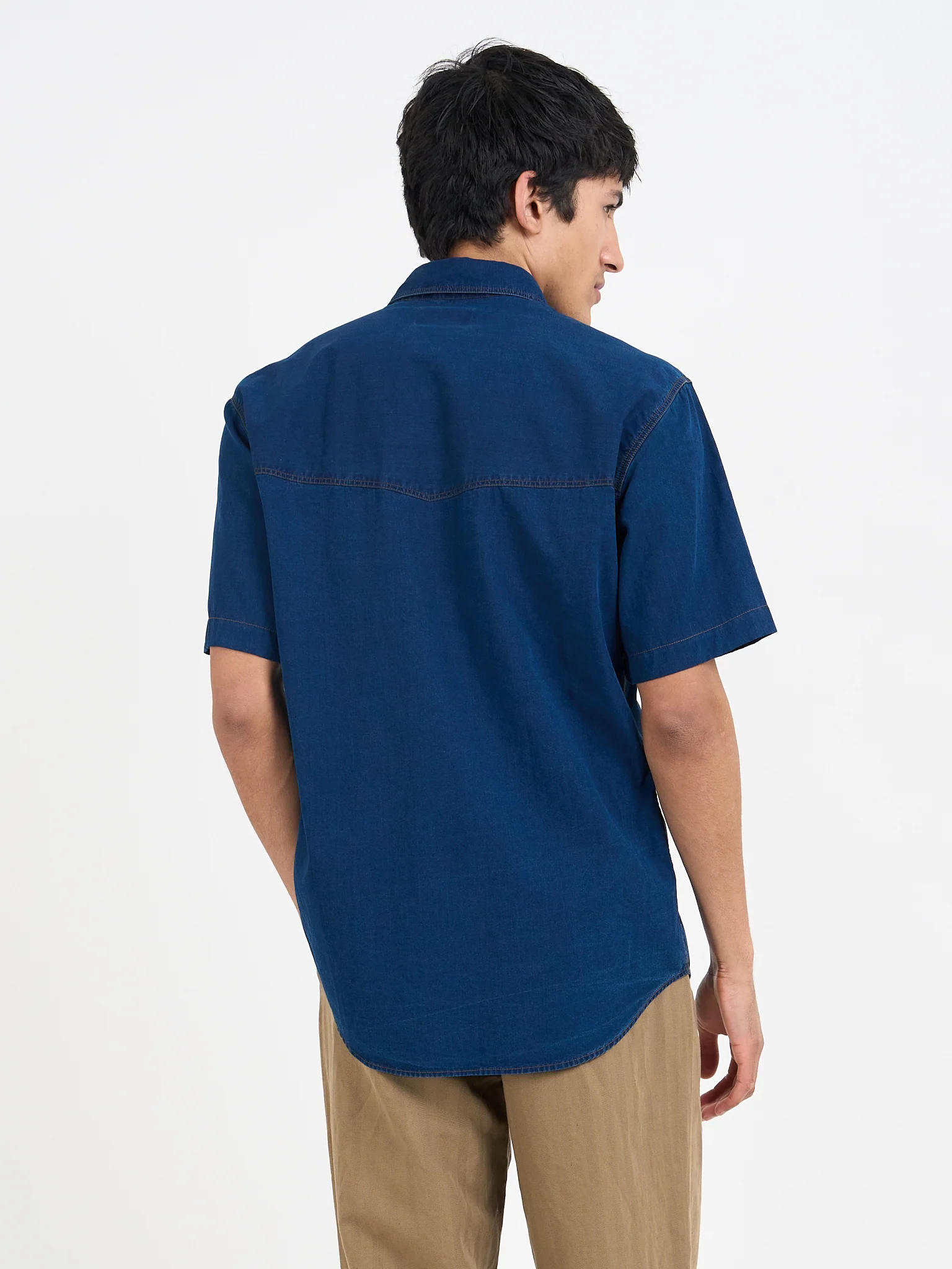 Quito Short Sleeve Shirt Wylie Indigo Rinse - Image 3