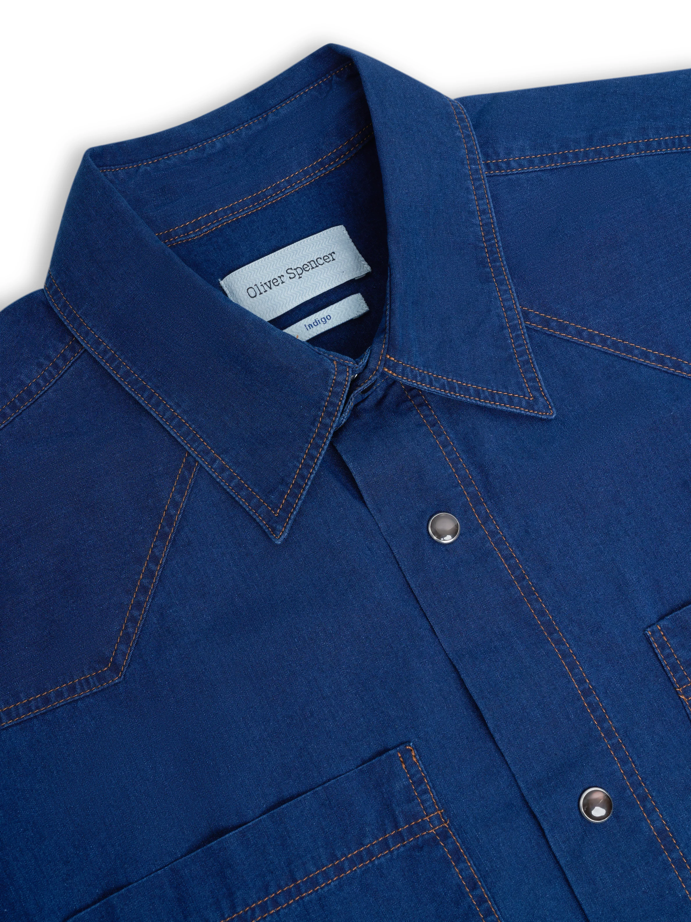 Quito Short Sleeve Shirt Wylie Indigo Rinse - Image 5