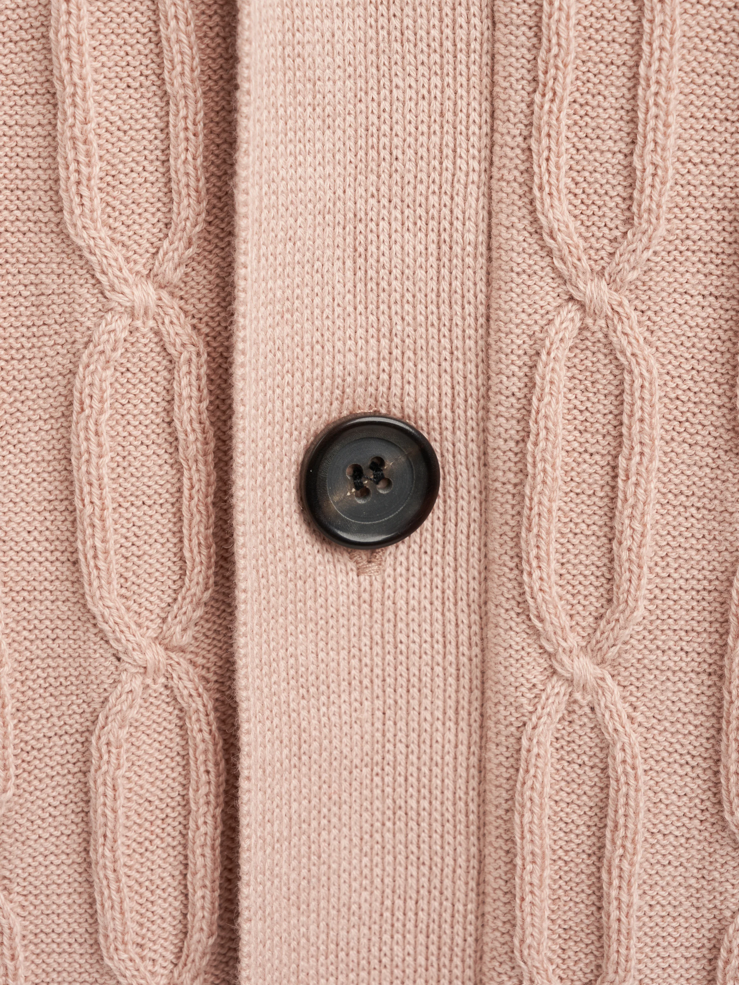 Short Sleeve Rossell Knitted Shirt Penrose Pink - Image 5