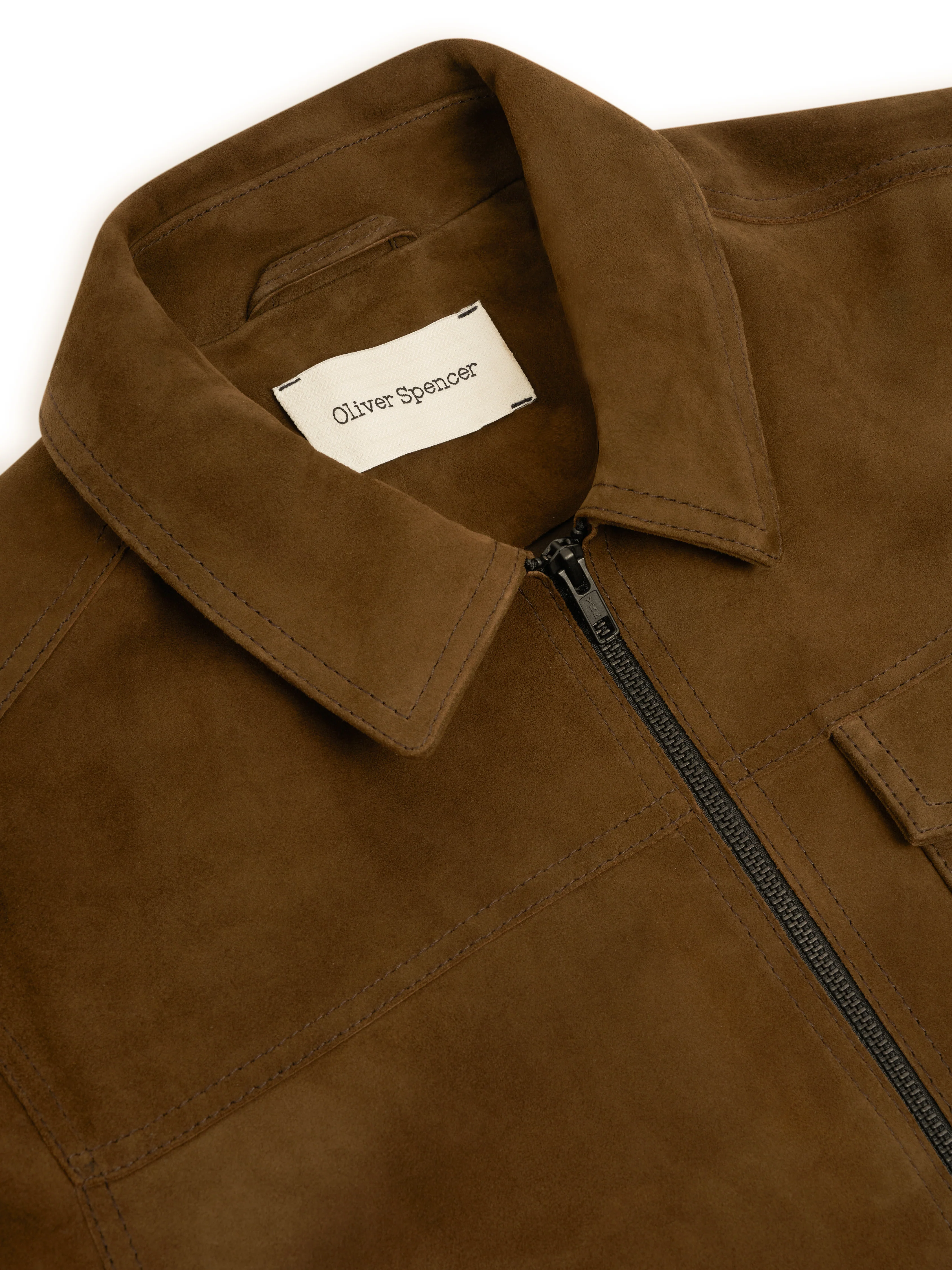 Suede Hardwick Jacket Suede Taupe - Image 5