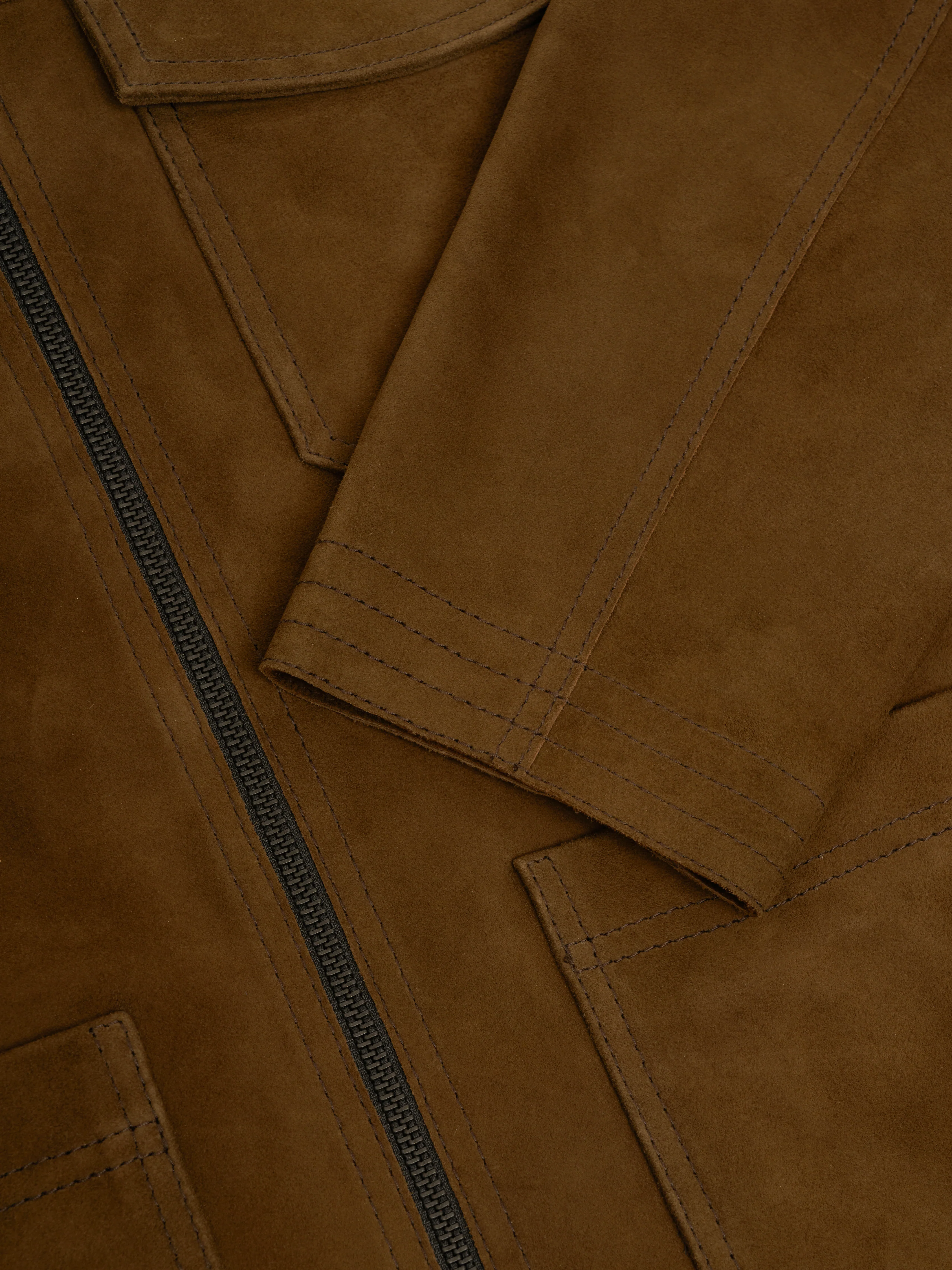 Suede Hardwick Jacket Suede Taupe - Image 6