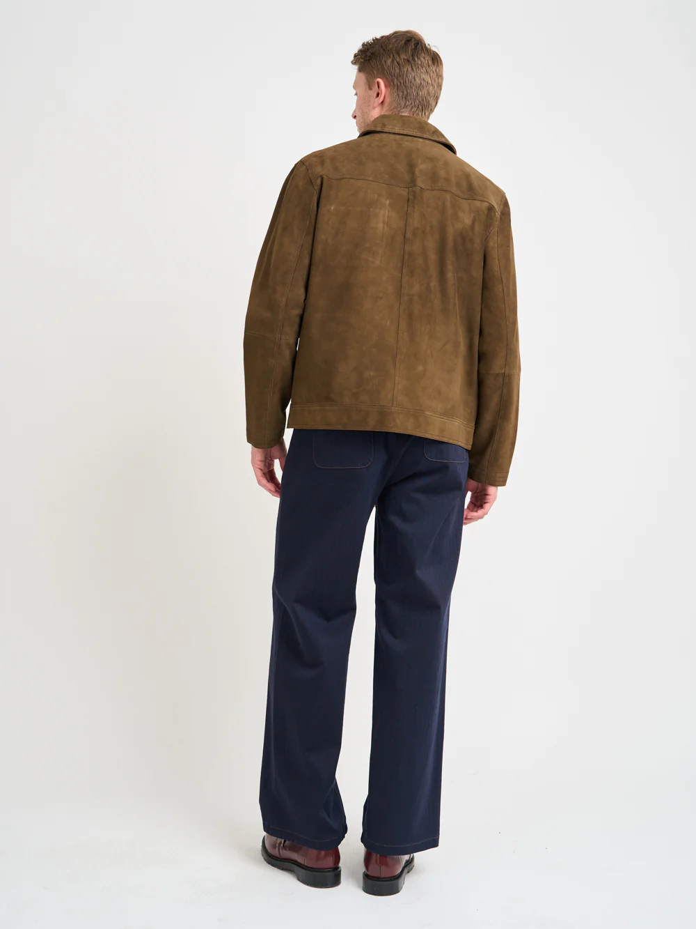Suede Hardwick Jacket Suede Taupe - Image 8