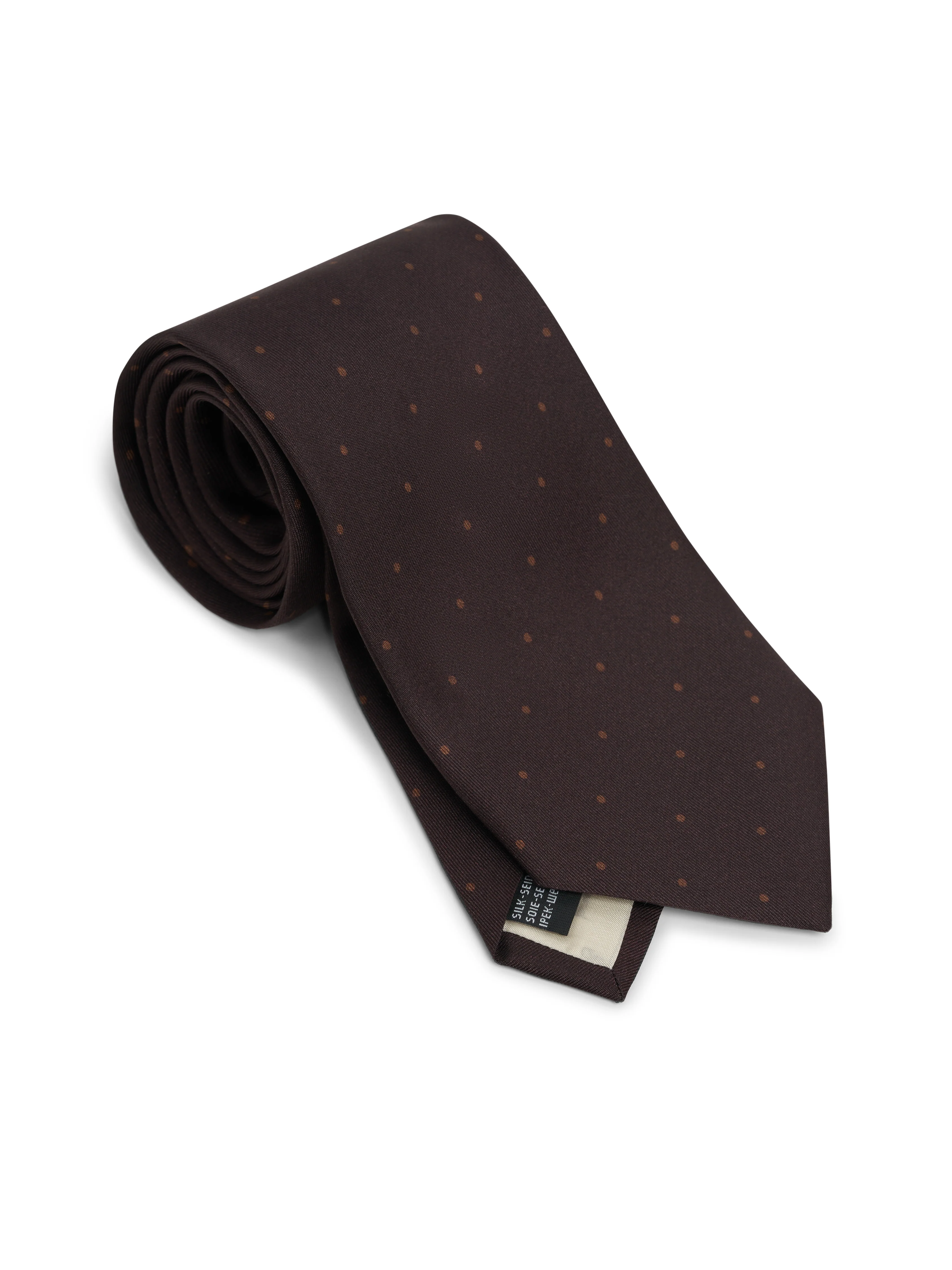 Tie Spot Chocolate Brown - Image 3