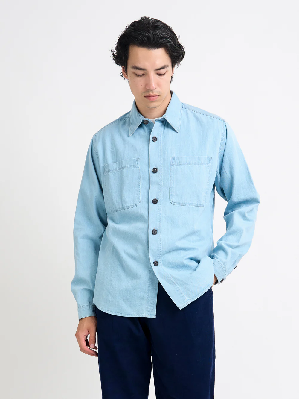 Treviscoe Shirt Mullins Denim Indigo Light - Image 7